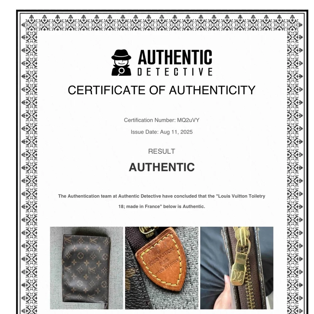 Louis Vuitton Dark Brown Monogram Toiletry Bag - Picture 8 of 8